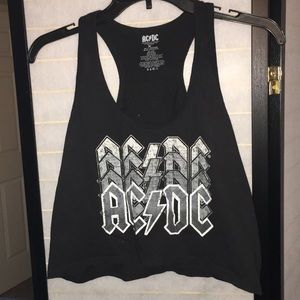 AC/DC sleep crop top